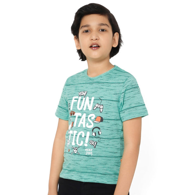 Boys 100% Cotton T-Shirt Round Neck Half Sleeves Pack of 1 - Bodycare