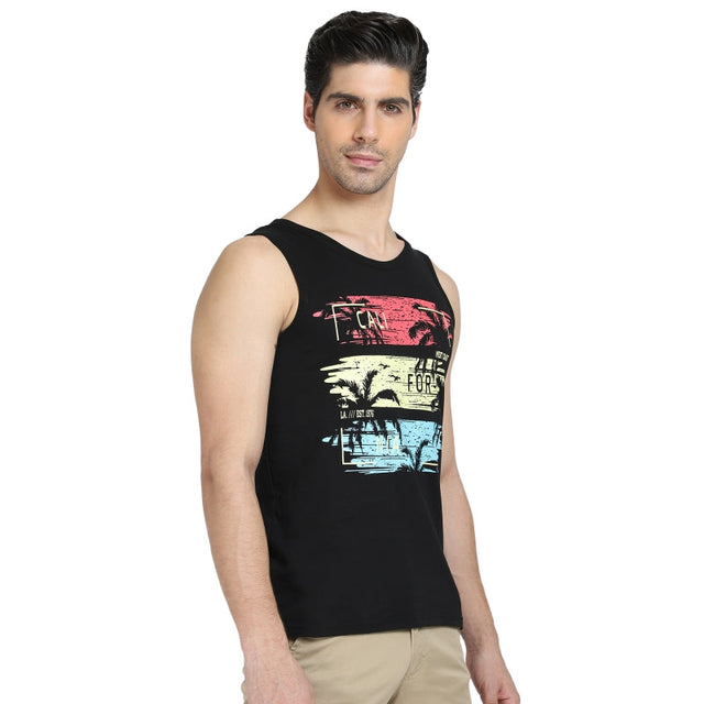 Men T-Shirt Round Neck Sleeveless - Bodycare