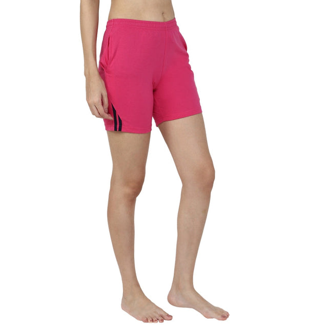 Women 100% Cotton Shorts Side Pockets - Bodycare