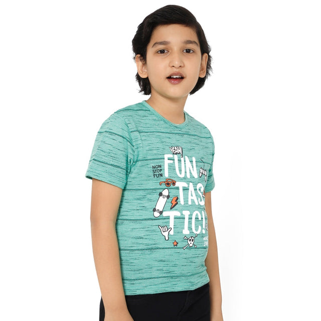 Boys 100% Cotton T-Shirt Round Neck Half Sleeves Pack of 1 - Bodycare