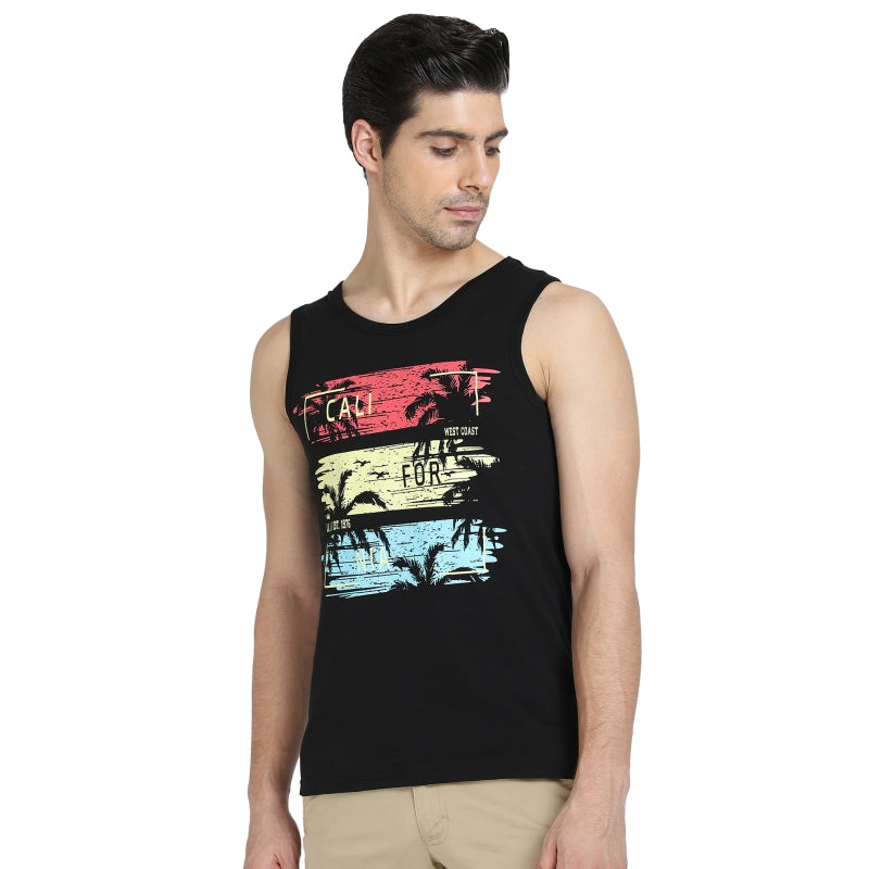 DYCA Men T-shirt Round Neck Sleeveless