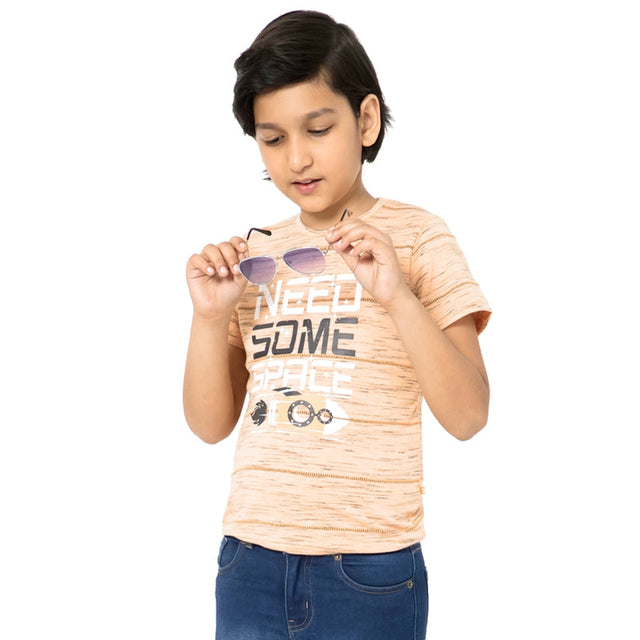Boys 100% Cotton T-Shirt Round Neck Half Sleeves Pack of 1 - Bodycare