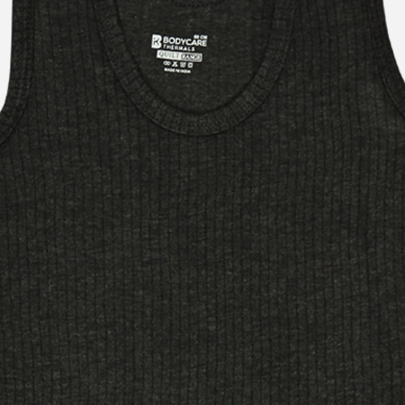 Quilt Antibacterial Unisex Round Neck Sleeveless Thermal Top Pack Of 2