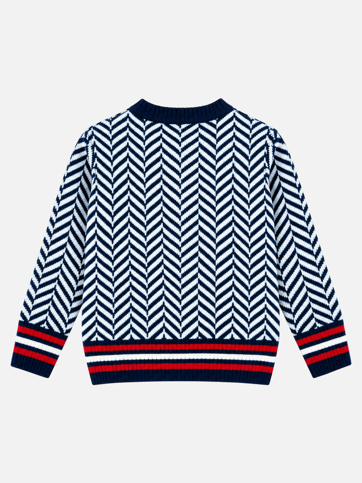 Boys Polyester Blend Round Neck Full Sleeves Sweater with Comfortable Winter Wear Styling and Regular Use