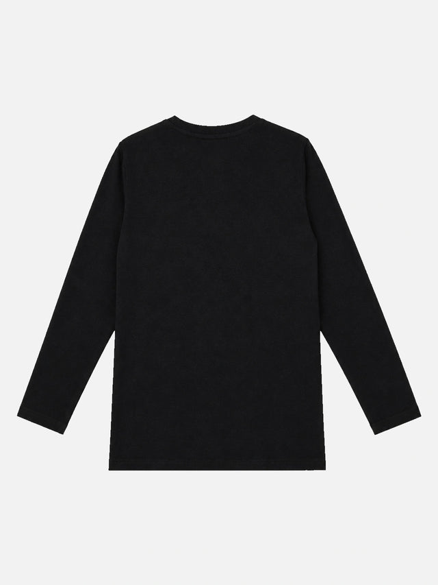 Girls Round Neck Full Sleeves Printed T-Shirt with Casual Styling, Easy Movement and Comfortable Regular Wear Appeal