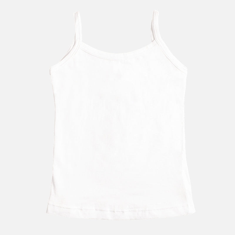 Bodycare Girls Vest Round Neck Sleeveless Solid Pack Of 3