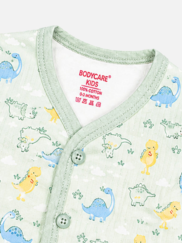 Unisex Baby Printed Front Open Top for Easy Dressing, Comfortable Daily Wear and Regular Wardrobe Use - Pack of 3