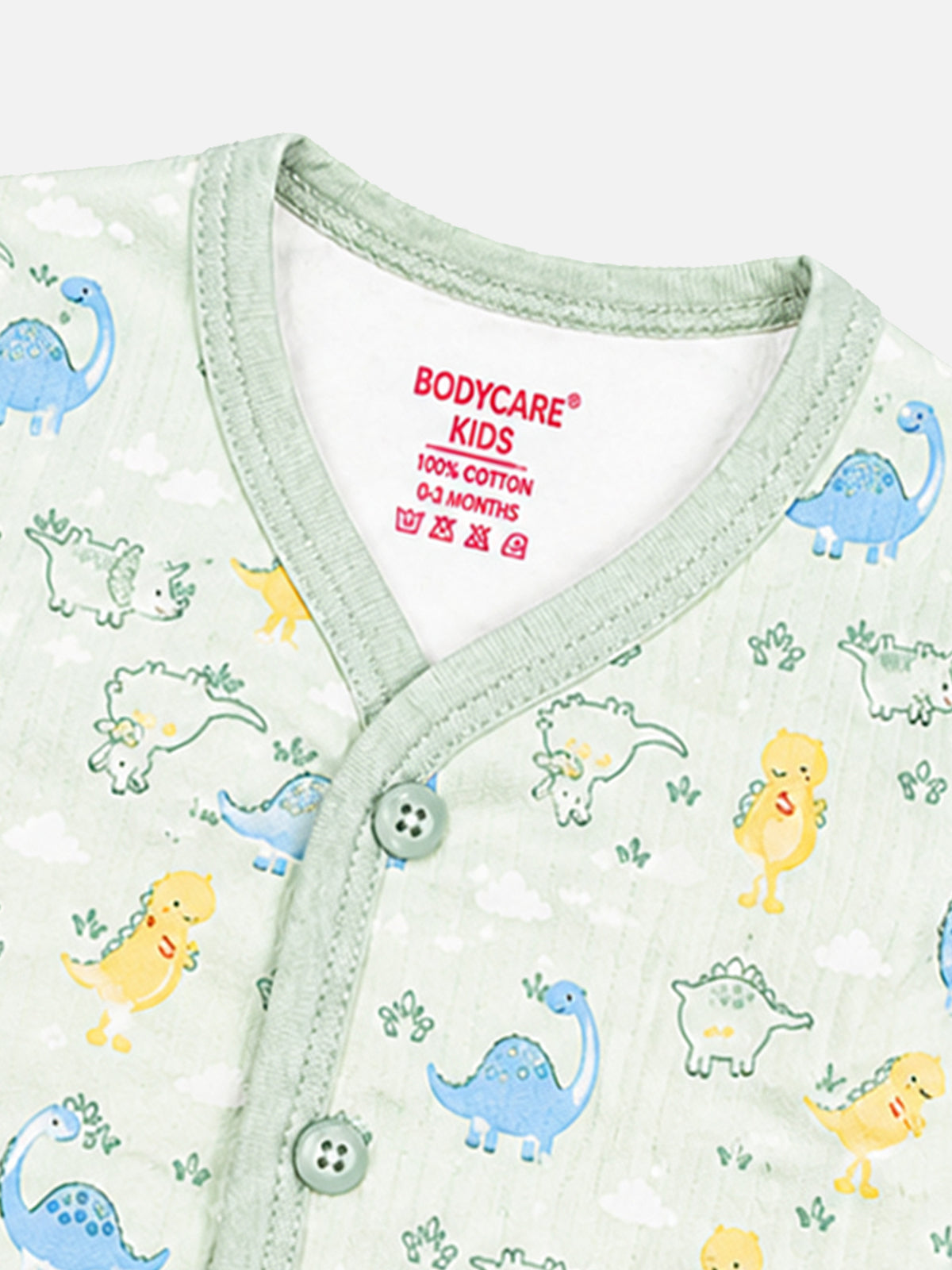 Unisex Baby Printed Front Open Top for Easy Dressing, Comfortable Daily Wear and Regular Wardrobe Use - Pack of 3