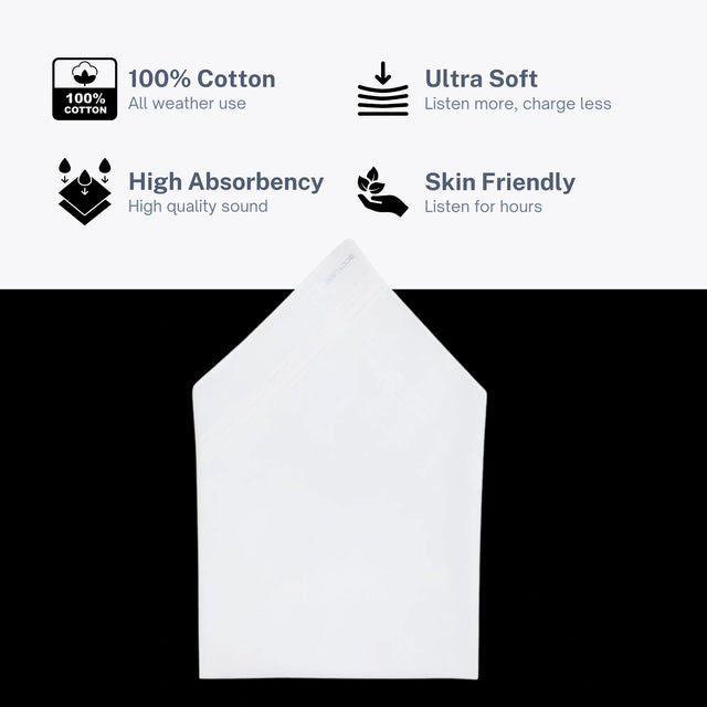 Men 100% Soft Cotton Handkerchief with Stylish Rumal Box Pack for Daily and Formal Use Essentials - Pack of 3