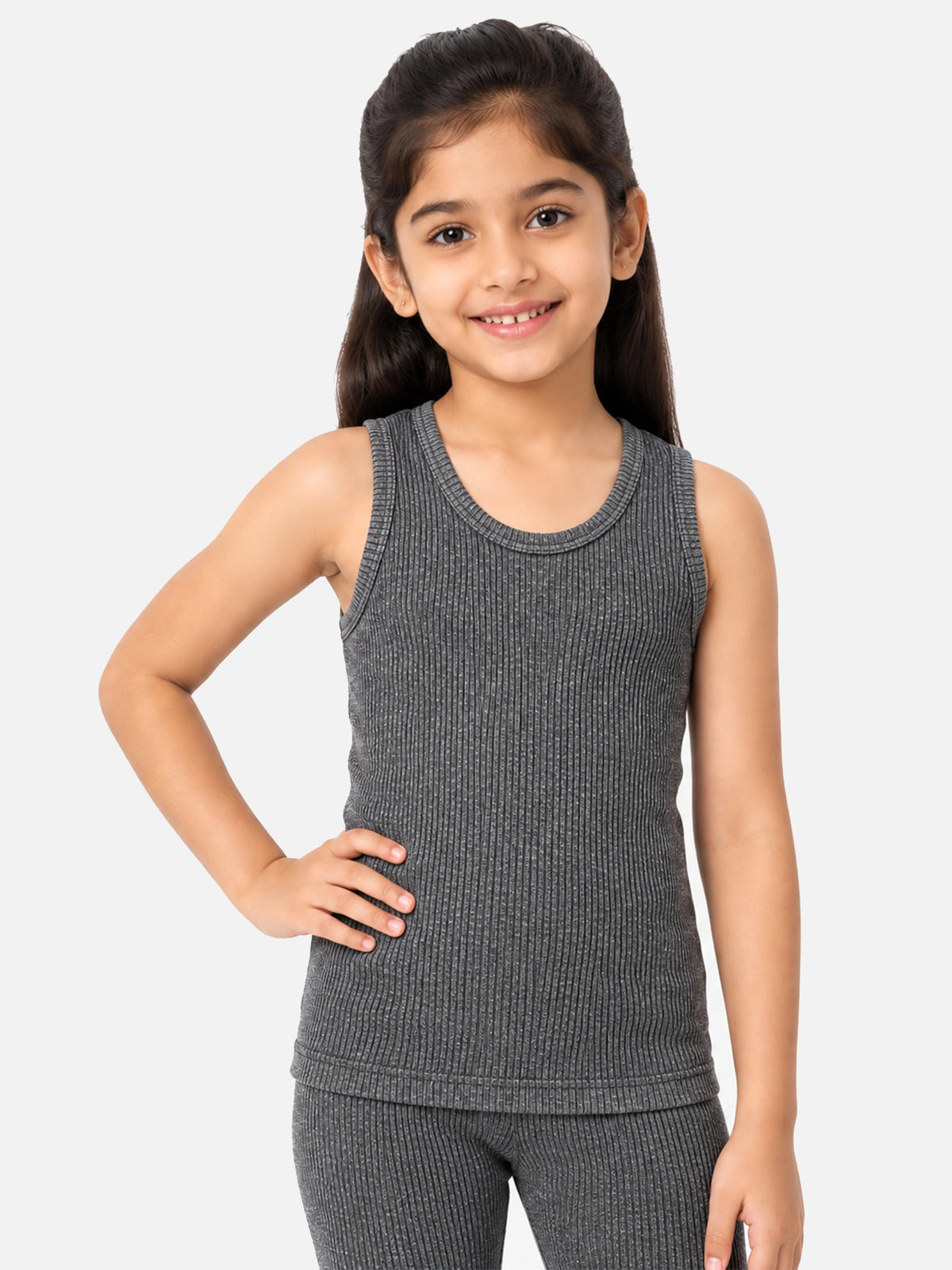 Unisex Round Neck Sleeveless Top with Clean Basic Styling, Comfortable Essential Wear and Regular Wardrobe Use