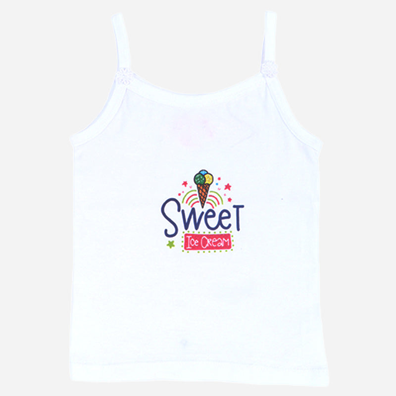Girls Vest Dori Neck Sleeveless Pack of 4 - Bodycare