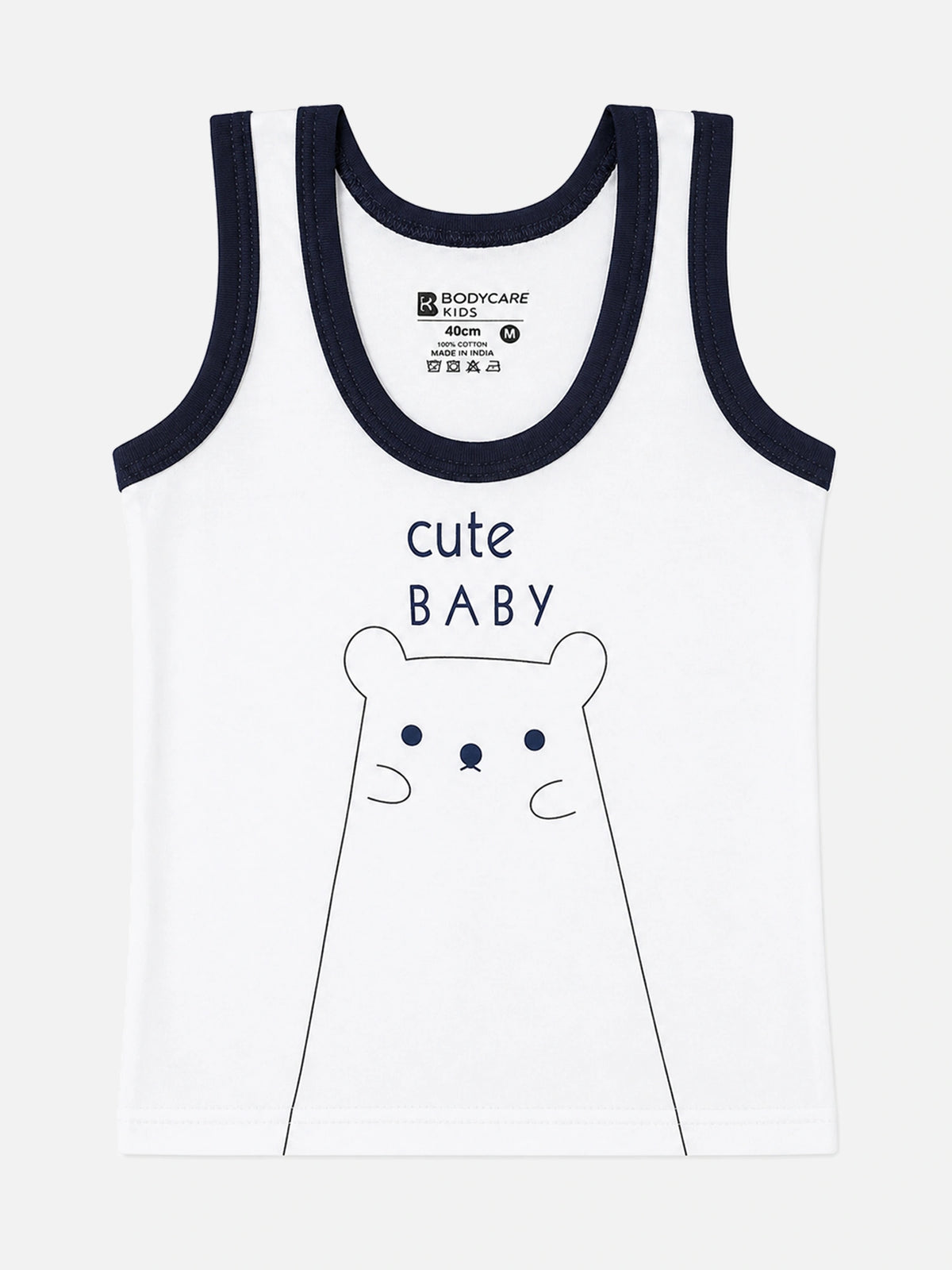 Unisex 100% Cotton Sleeveless Baby Set with Round Neck for Everyday Wear, Comfort and Easy Dressing Use