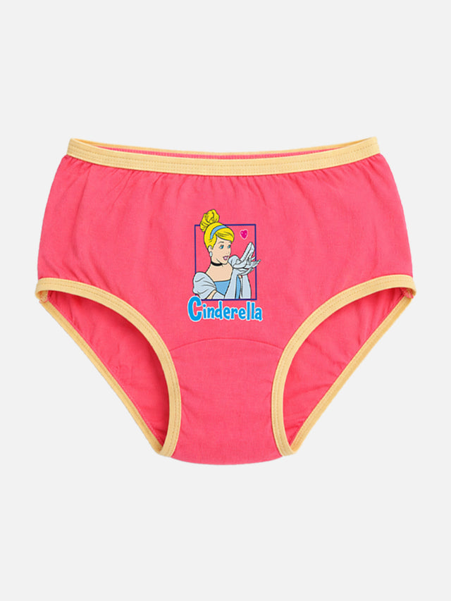 Girls Innerwear Panty Top Elastic Printed for Everyday Comfort, Easy Fit and Innerwear Essentials - Pack of 3