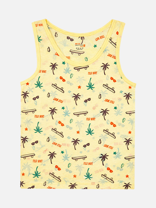 GOTS Certified Organic Cotton Boys Vest Pack of 3 Ultra Soft Breathable Innerwear Skin Friendly Tagless Comfort