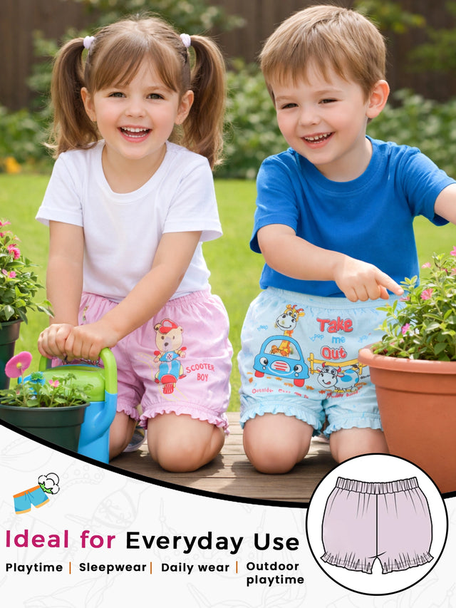 Unisex 100% Cotton Bloomer Lycra Waistband Pack of 6 - Bodycare