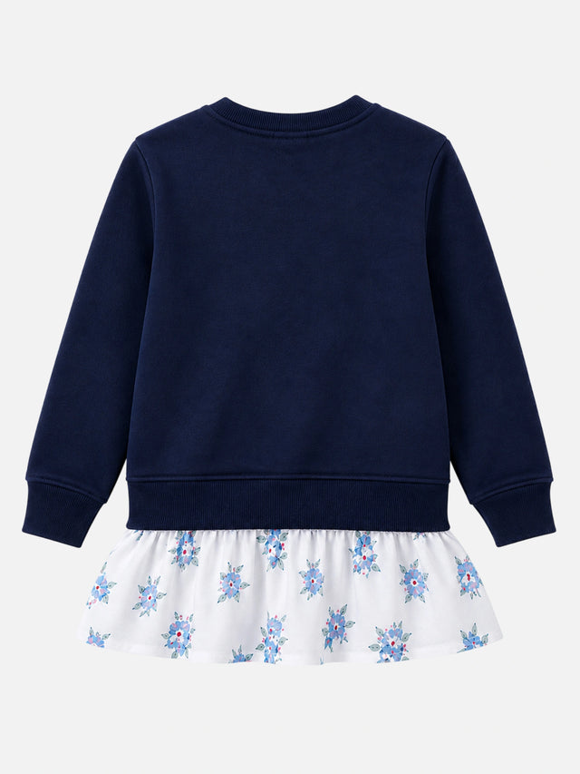 Girls French Terry Sweatshirt for Casual Wear, Layered Comfort, Everyday Styling and Regular Wardrobe Use