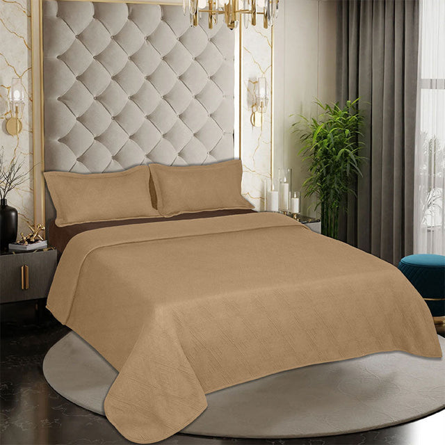 King Size Cotton Jersey Bedcover Diamond Geometric - Bodycare