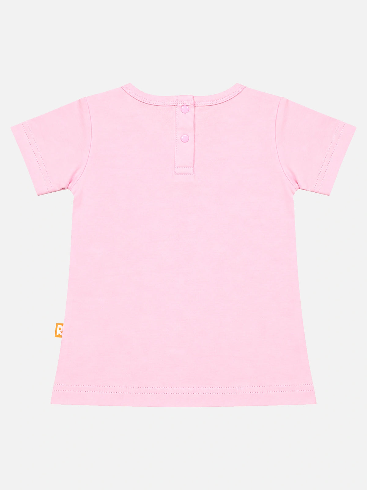 Baby Girls 100% Cotton Round Neck Half Sleeves T-Shirt with Soft Everyday Comfort and Casual Wear Styling