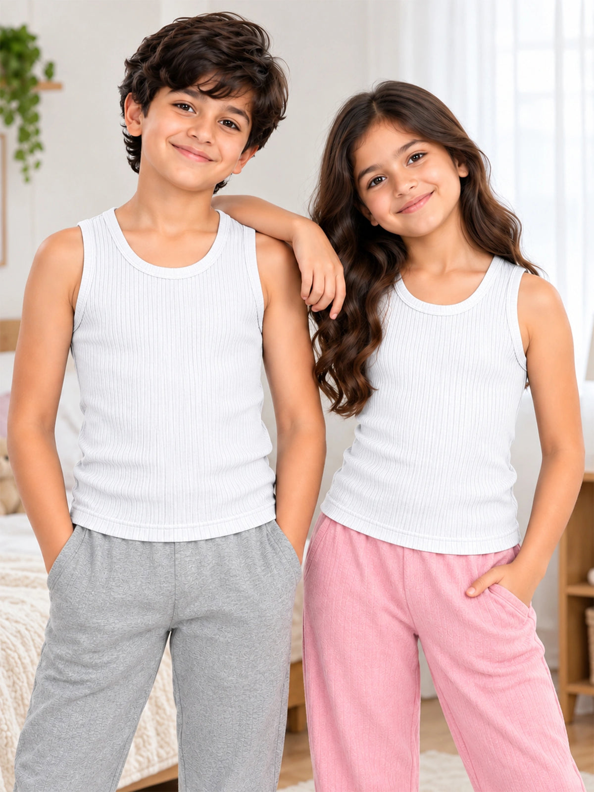 Unisex Round Neck Sleeveless Thermal Top for Warm Winter Wear, Easy Base Layering and Everyday Comfort - Pack of 1