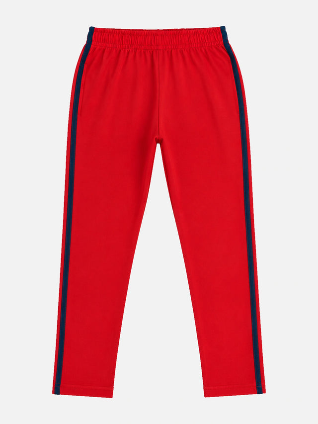 Girls 100% Cotton Solid Track Pant with Side Pockets and Regular Fit Jogger Styling for Comfortable Kids Activewear