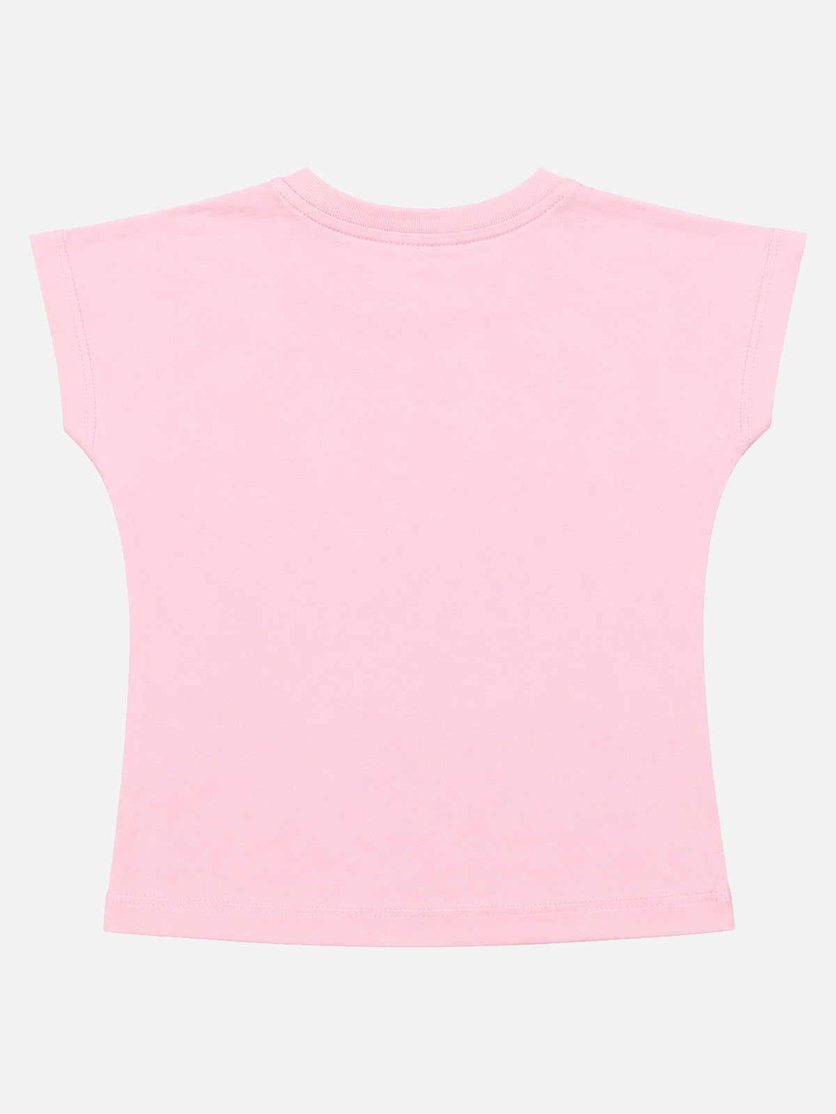 Baby Girls Round Neck Half Sleeve T-Shirt for Casual Wear, Easy Movement, Everyday Comfort and Regular Wardrobe Use