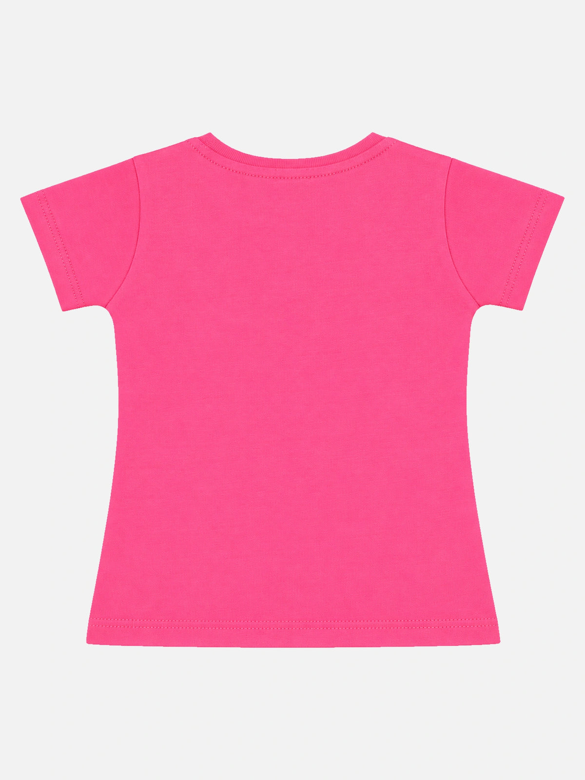 Baby Girls Round Neck Half Sleeve T-Shirt for Casual Wear, Easy Movement, Everyday Comfort and Regular Use