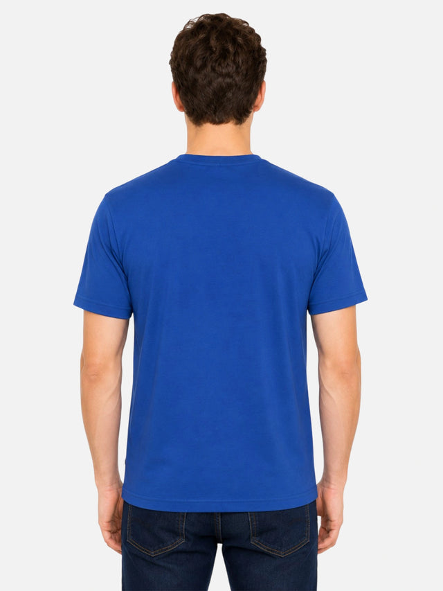 Men 100% Cotton Round Neck T-Shirt with Half Sleeves, Soft Regular Fit Comfort and Everyday Casual Wear