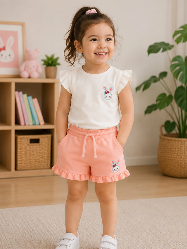 Baby Girls Shorts with Soft Fabric and Easy Fit for Daily Summer Wear, Outdoor Play and Comfortable Casual Styling