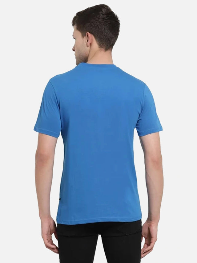 Men Solid T-Shirt Round Neck Half Sleeves with Everyday Casual Styling for Wardrobe Essentials and Layering