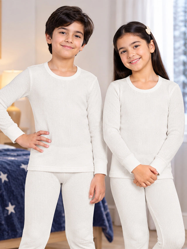 Unisex Antibacterial Round Neck Full Sleeve Thermal Top for Winter Innerwear Comfort and Warm Base Wear - Pack of 2