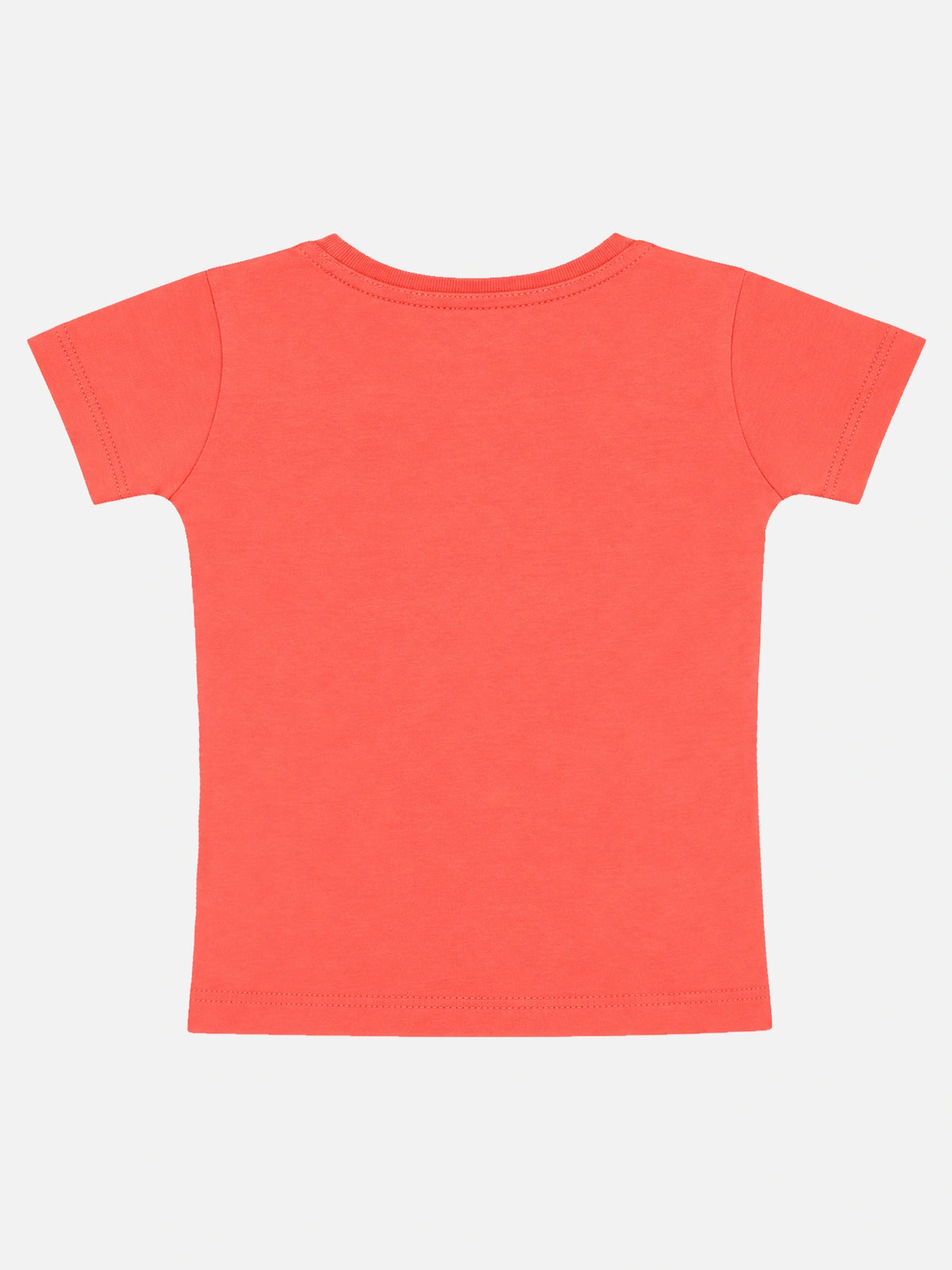 Baby Girls Round Neck Half Sleeve T-Shirt for Casual Wear, Easy Movement, Everyday Comfort and Regular Use