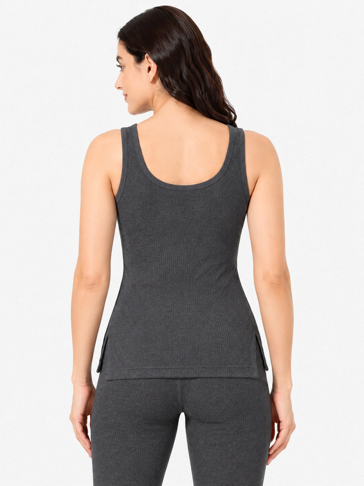 Women 100% Cotton Sleeveless Thermal Top with Round Neck, High Warmth Comfort and Winter Innerwear Essential