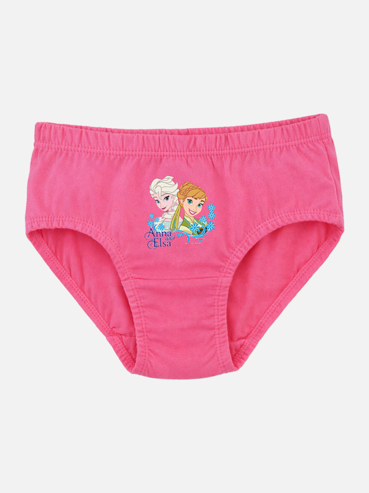 Girls Frozen Printed Panty 100% Cotton Underwear with Inner Elastic for Soft Comfort and Daily Innerwear Use - Pack of 3