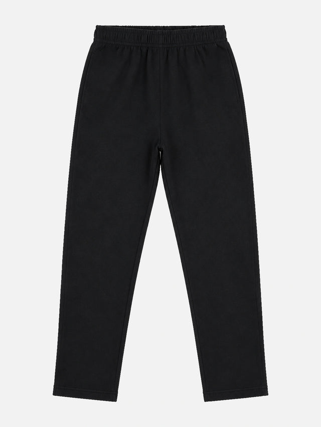 Girls 100% Cotton Solid Track Pant with Side Pockets and Regular Fit Jogger Styling for Comfortable Kids Activewear