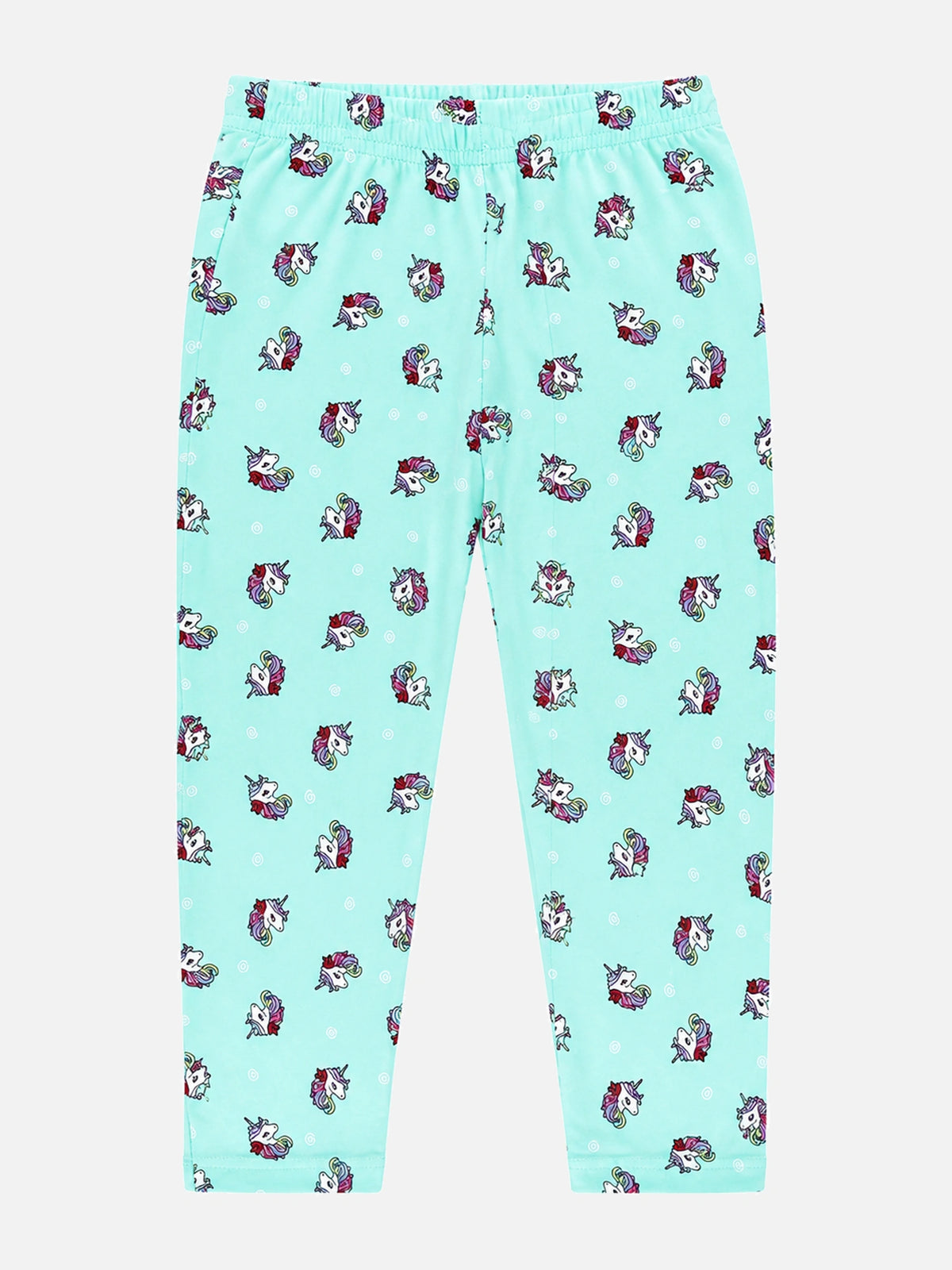 Girls 100% Cotton Printed Track Pant with Side Pockets and Regular Fit Jogger Styling for Comfortable Kids Activewear