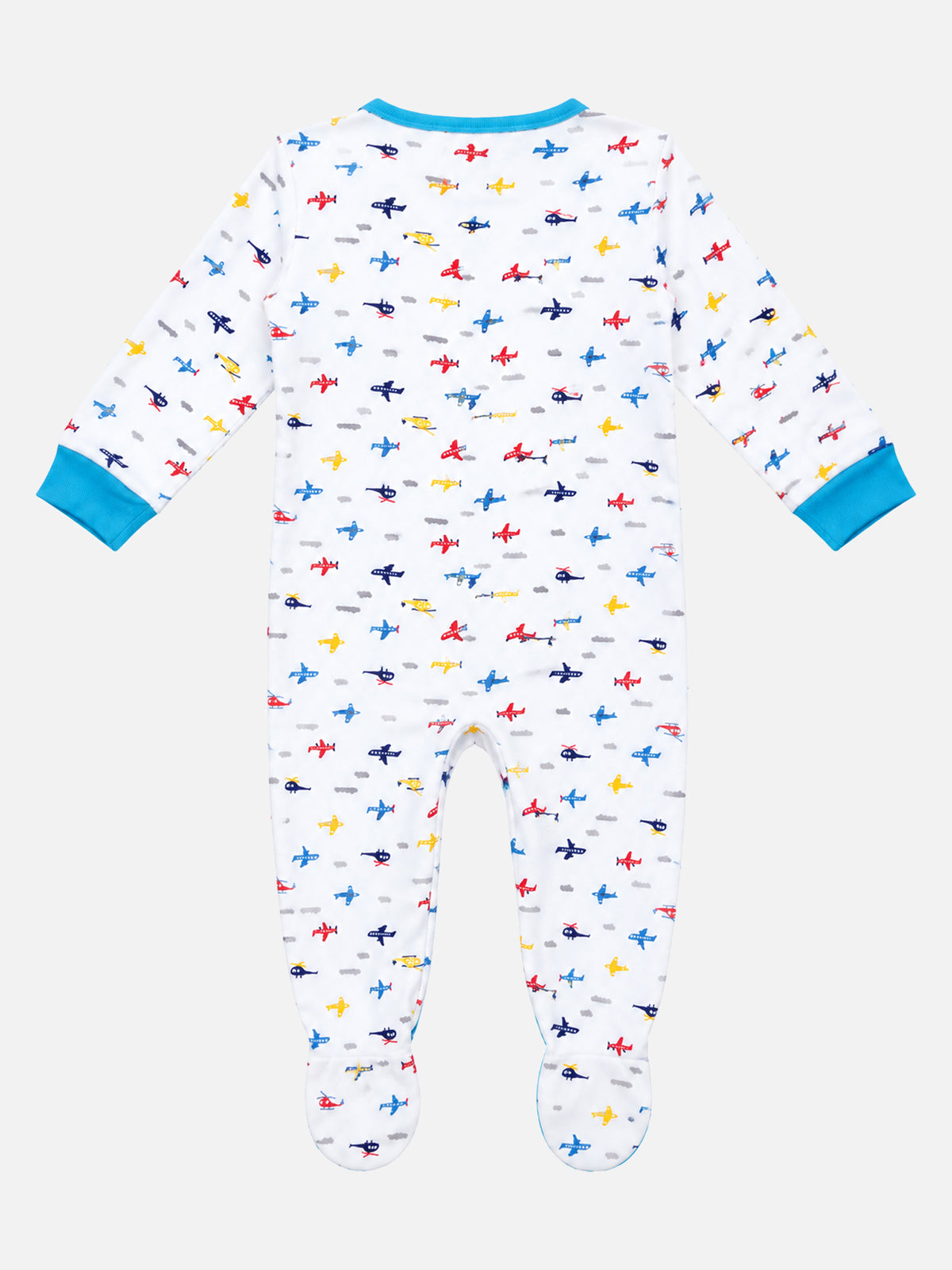 Unisex Baby Front Open Full Sleeve Romper in 100% Cotton for Sleepsuit Comfort and Easy Everyday Dressing