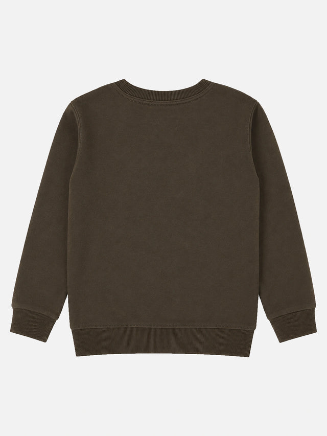 Baby Boys Printed Round Neck Full Sleeve Sweatshirt for Easy Winter Styling, Casual Wear and Comfortable Movement