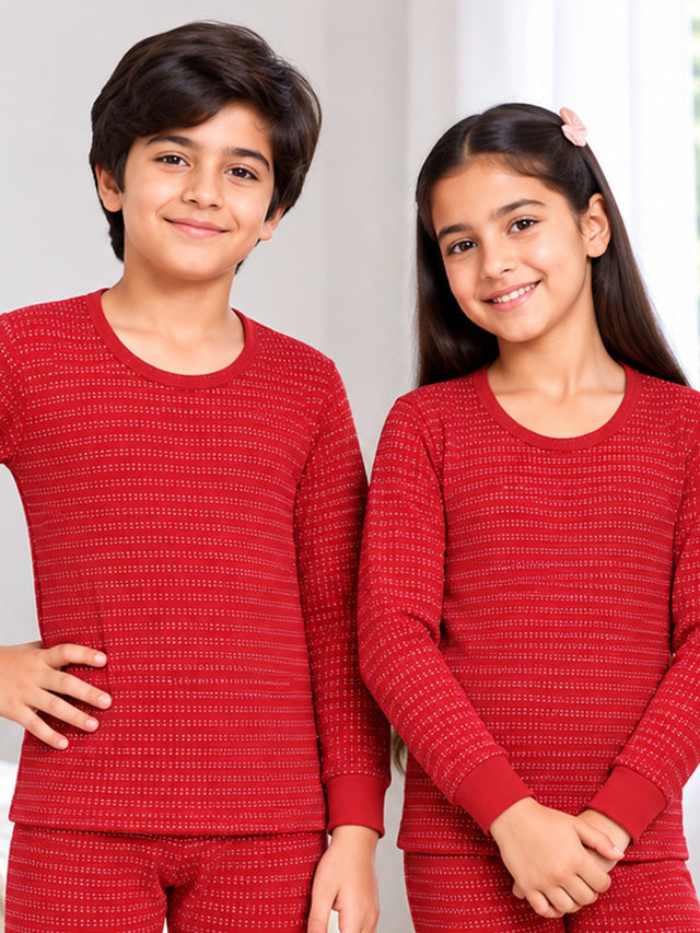 Unisex Antibacterial Round Neck Full Sleeve Thermal Top for Winter Innerwear Comfort and Warm Base Wear - Pack of 2