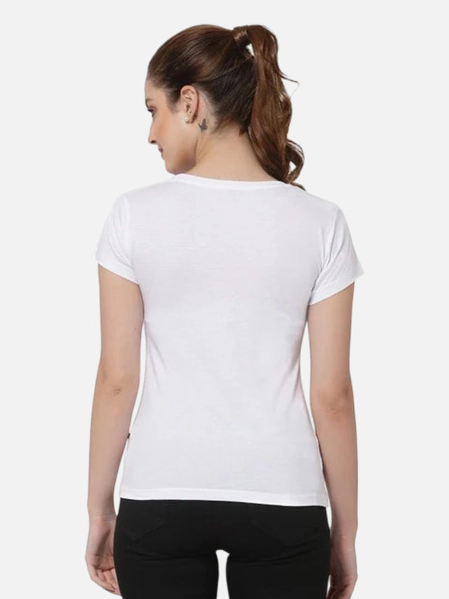 Women Solid T-Shirt Round Neck Half Sleeves with Clean Everyday Styling for Casual Wear and Comfort Essentials