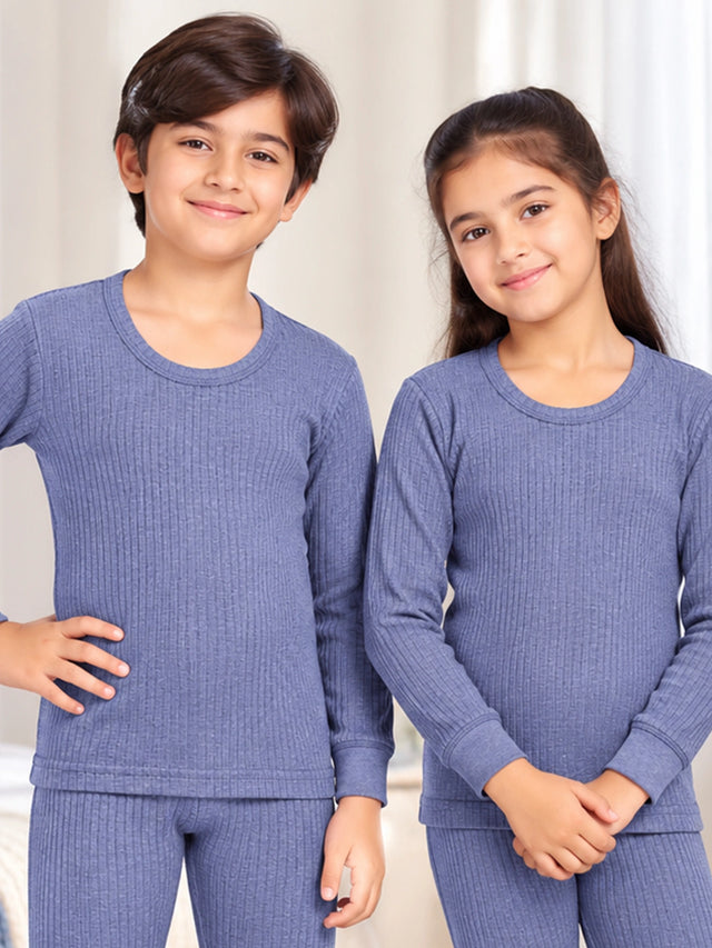 Unisex Antibacterial Round Neck Full Sleeve Thermal Top for Winter Innerwear Comfort and Warm Base Wear - Pack of 2