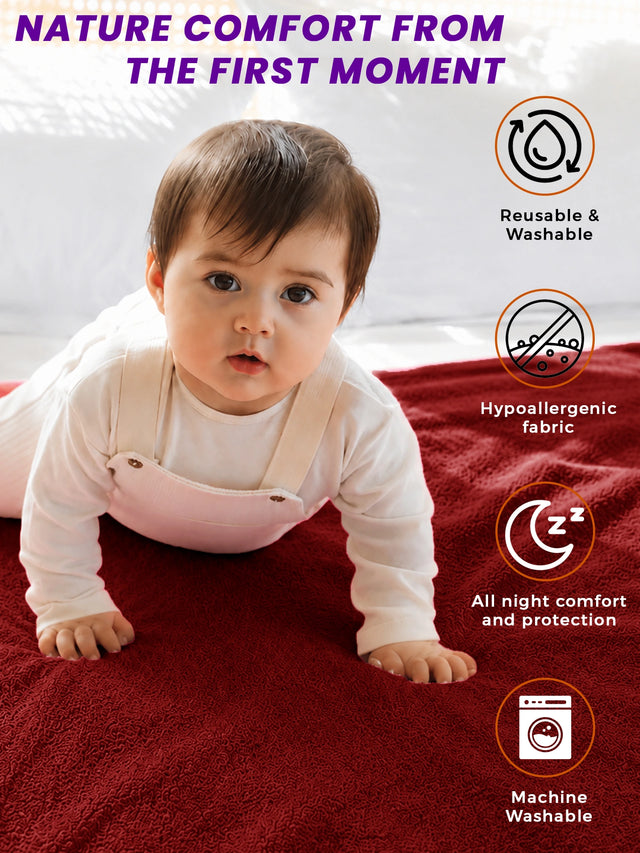 Unisex Dry Sheet for Regular Home Use, Comfortable Bedding Support and Everyday Protection Essentials - Pack of 1