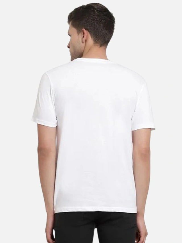 Men Solid T-Shirt Round Neck Half Sleeves with Casual Styling for Everyday Wear and Easy Wardrobe Pairing