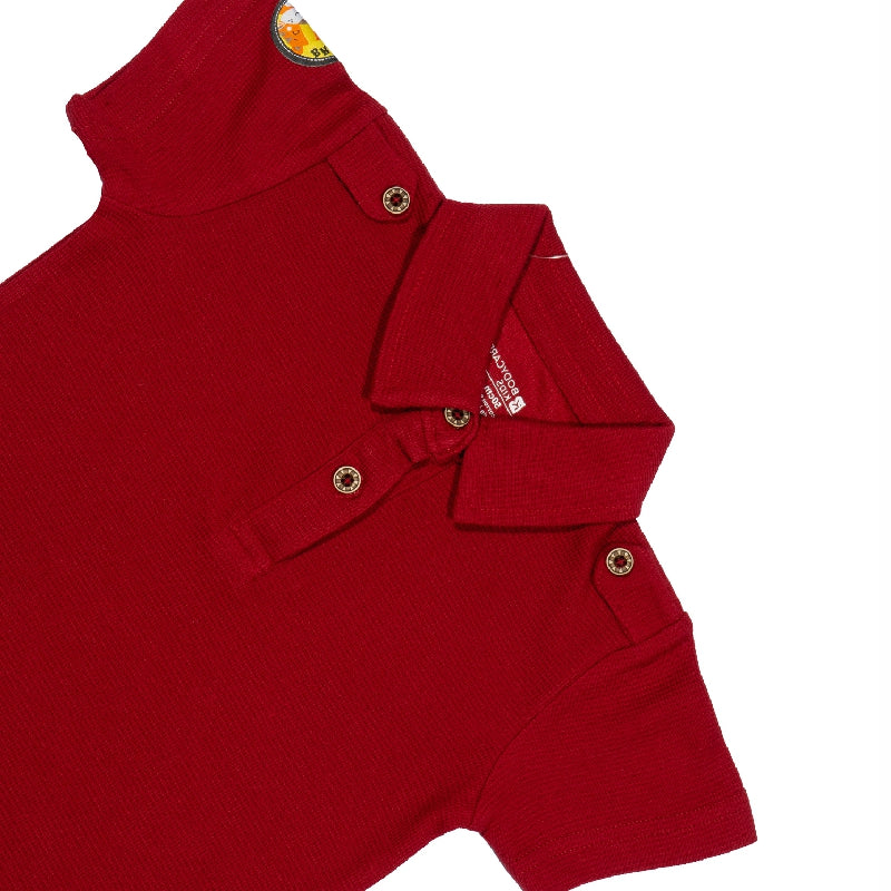 Bodycare Boys Polo Neck Half Sleeves Solid Tshirt