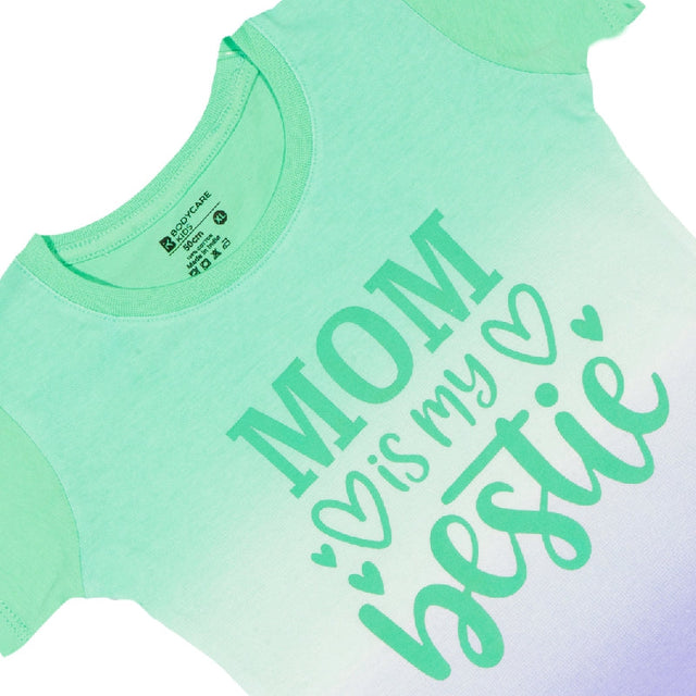 Baby Girls Round Neck Half Sleeve T-Shirt for Casual Wear, Easy Movement, Everyday Comfort and Regular Use