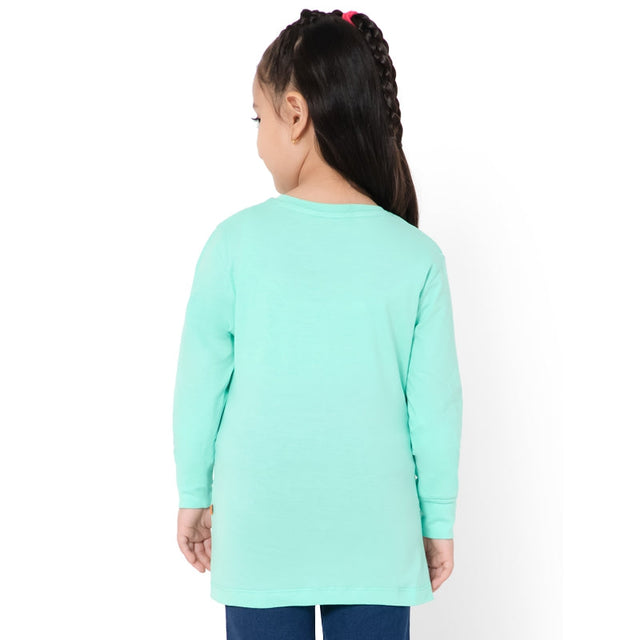 Girls 100% Cotton T-Shirt Round Neck Full Sleeves Pack of 1 - Bodycare