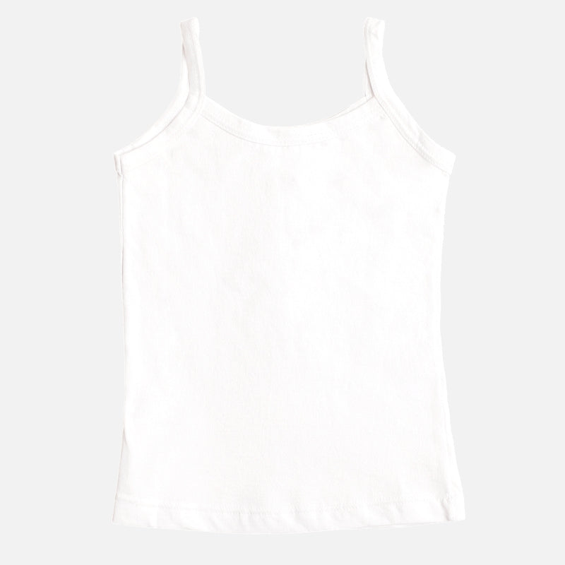 Bodycare Girls Vest Round Neck Sleeveless Solid Pack Of 3