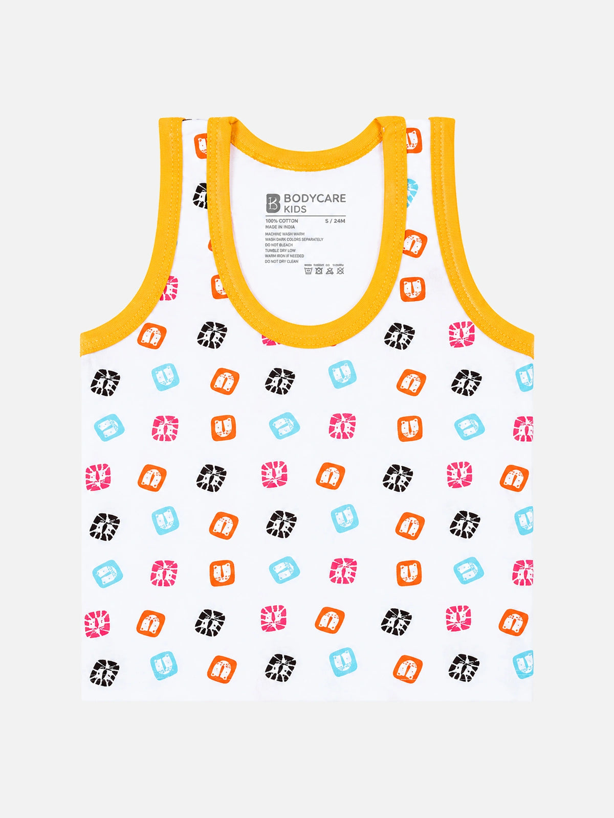 Baby Boys Round Neck Vest with Sleeveless Design for Comfortable Innerwear Use and Everyday Essentials - Pack of 6
