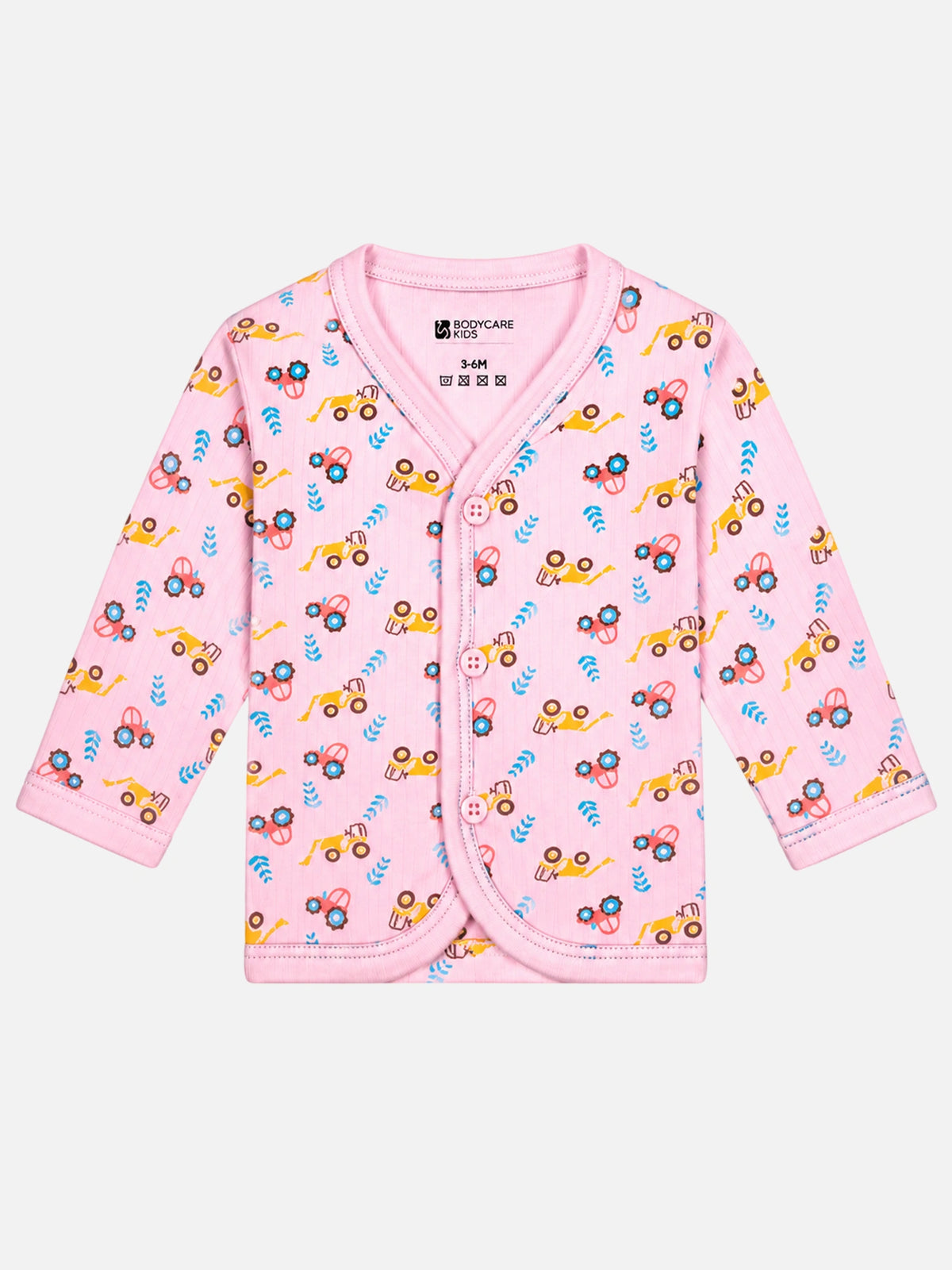 Unisex Baby Thermal Front Open Full Sleeve Top for Winter Wear, Warm Layering and Easy Dressing - Pack of 3