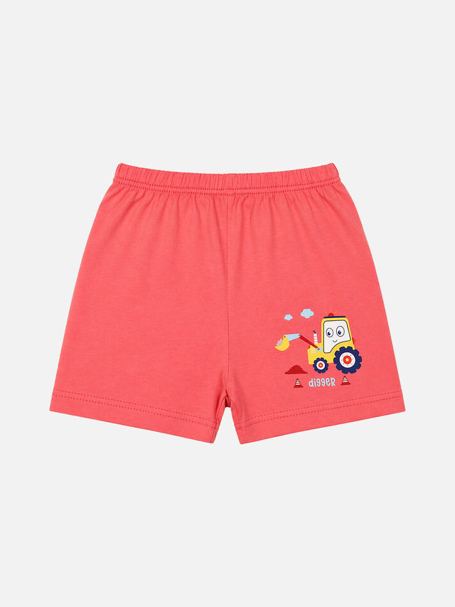 Baby 100% Cotton Front Open Half Sleeves Short Suit for Everyday Comfort, Easy Dressing and Regular Wear