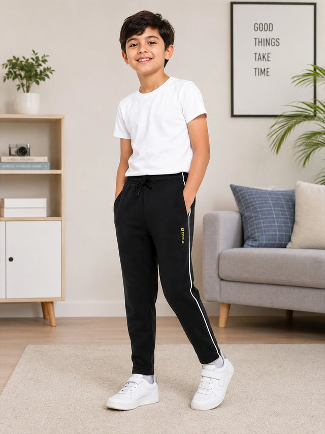 Boys Cotton Track Pant with Regular Fit for Casual Wear, Active Movement and Everyday Lounge Comfort